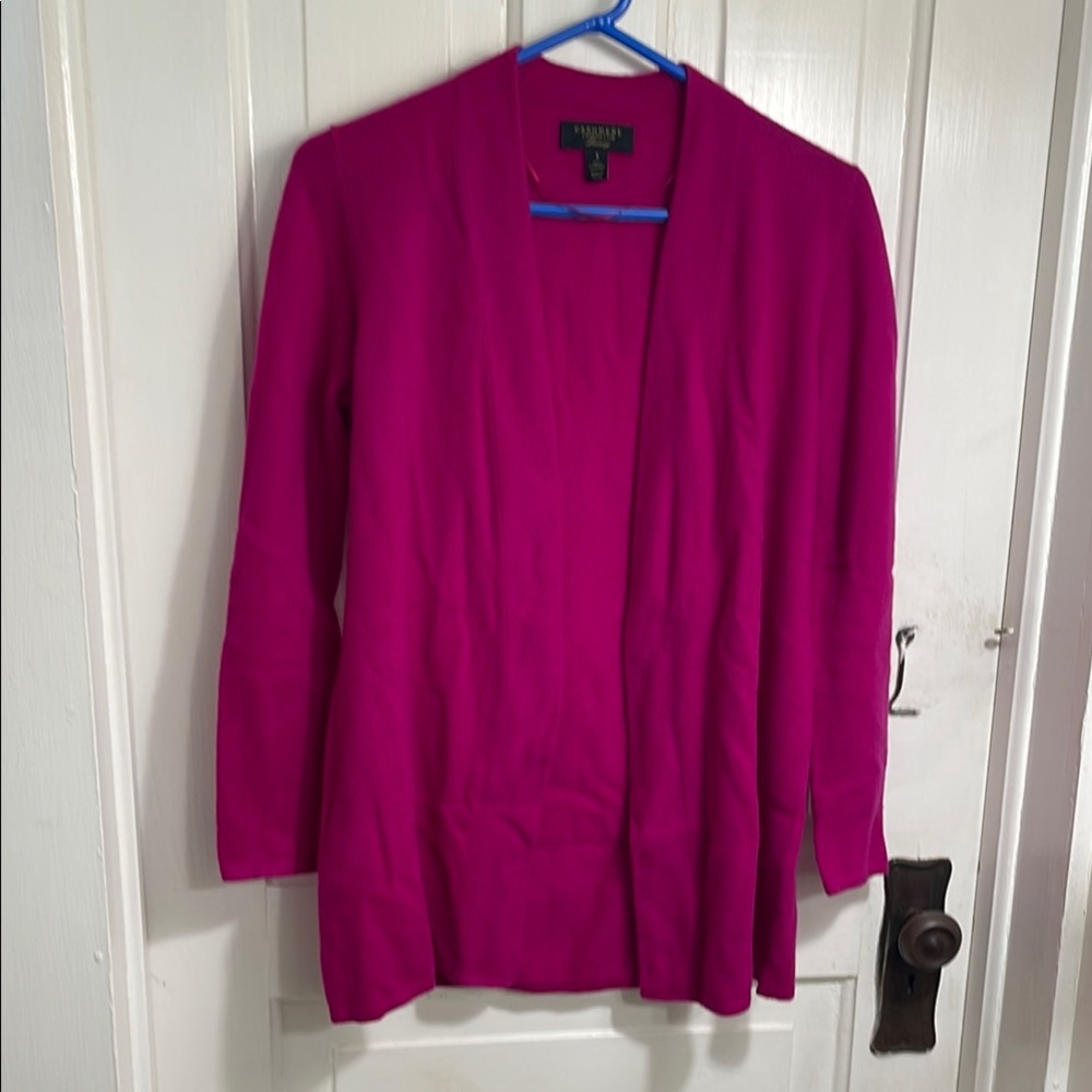 Magenta Cardigan Sweater